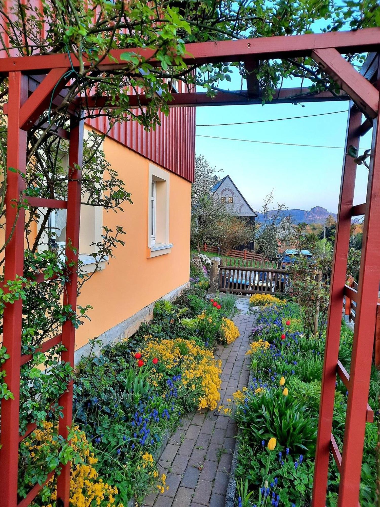 Fewo Dorn Eg Haus Sandsteinliebe ゼーブニッツ エクステリア 写真